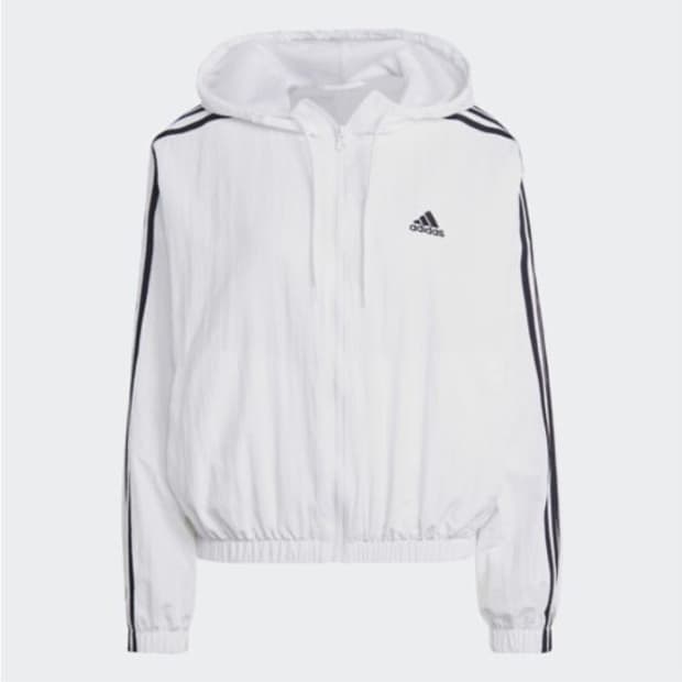 아디다스 우븐 바람막이 화이트s