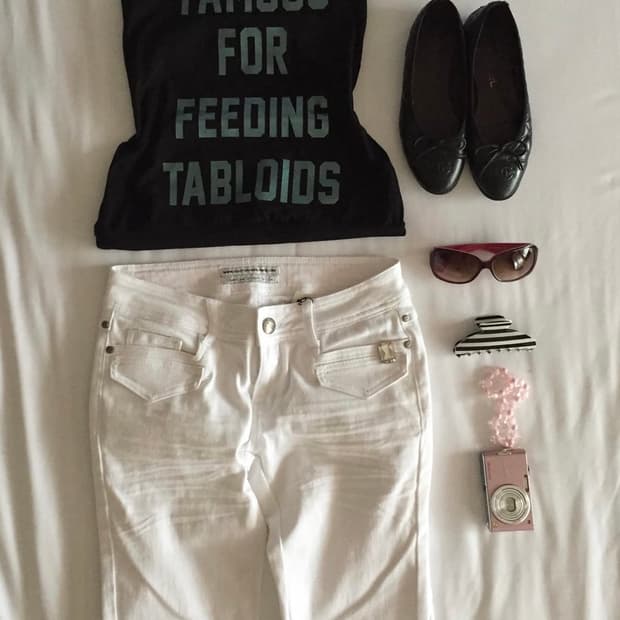 새상품스컬프터 tabloids tube top black