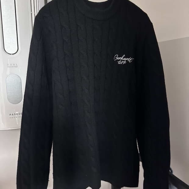 칼하트 윕 니트 블랙 s