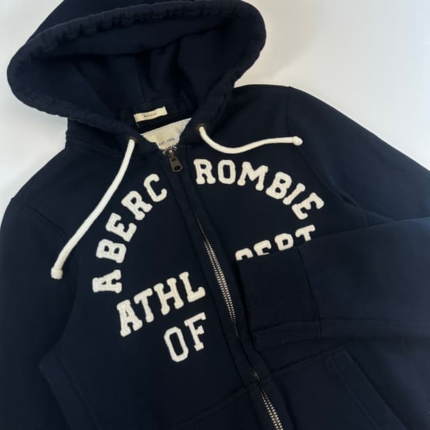아베크롬비 스펠로고 후드집업 m