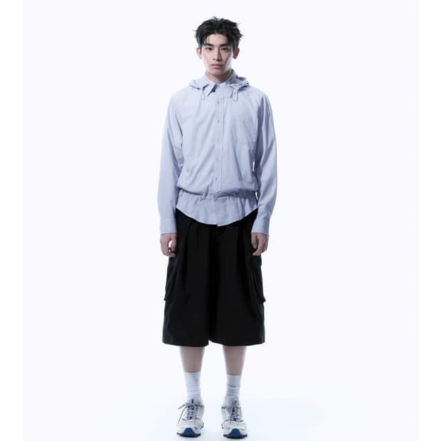 산산기어 후드셔츠 블루 1 사이즈