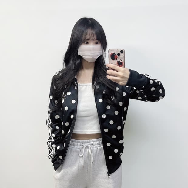 아디다스 파이어버드 도트 트랙탑 져지