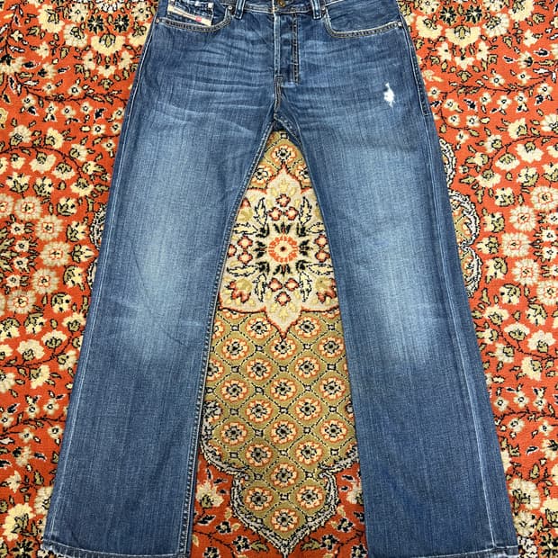 [30] 디젤 자티니 부츠컷 플레어 데님 팬츠 중청