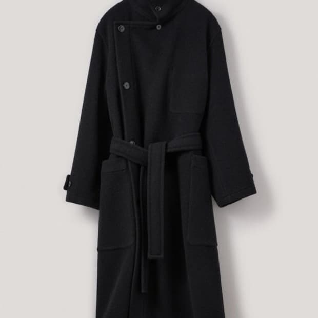 르메르 25f/w 랩코트 블랙