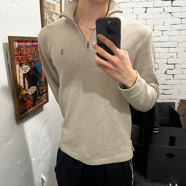 폴로 랄프로렌 반집업 니트 QR ✅