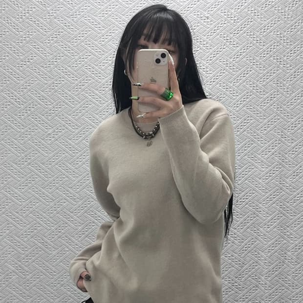 쿠어 빈티지 모던 캐주얼 베이직 니트 95 C08610