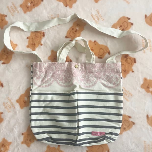 모리걸 빈티지 어스뮤직 캔버스 크로스백 🌸🤍