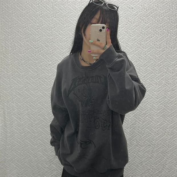 아조바이아조 PBA 아조리카 콜라주 키치 맨투맨 110 C06821