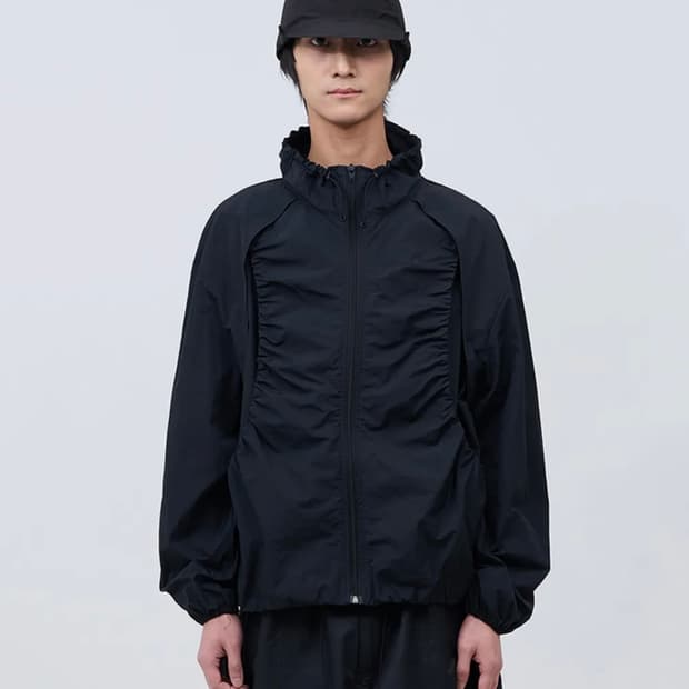 카사카사 kasakasa Layered Shirring Jacket
