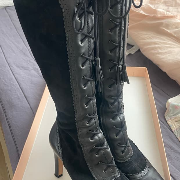 일본 빈티지 갸루 롱부츠 /갸루/리즈리사/마즈/세실맥비/엑시즈팜