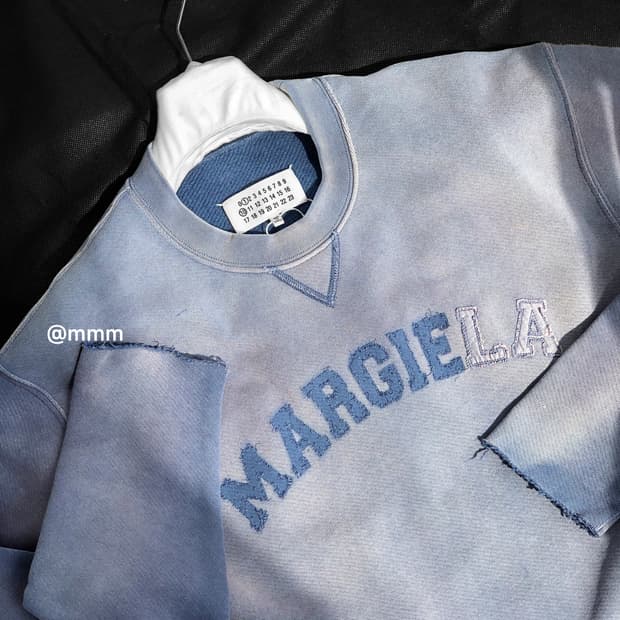 마르지엘라/빈티지 워시드 맨투맨