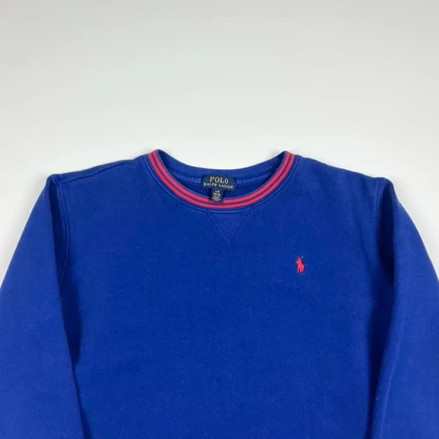 폴로 랄프로렌 코발트블루 맨투맨 빈티지 구제 여성
