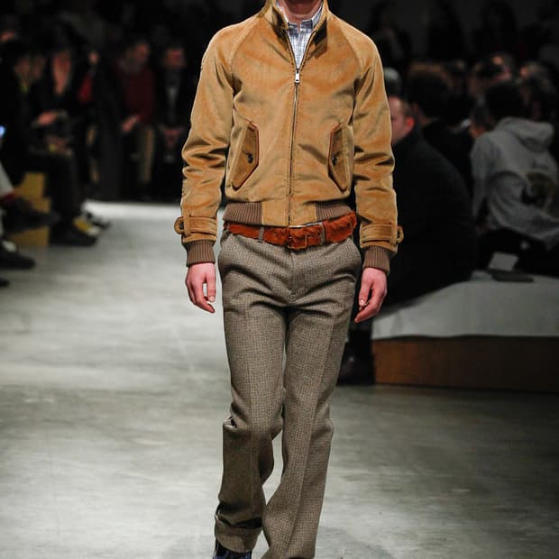 프라다 코듀로이 봄버자켓