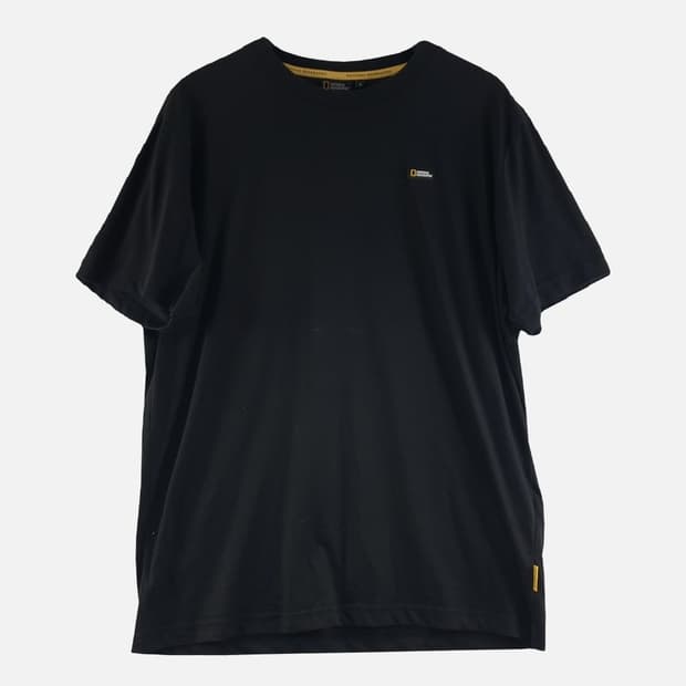 내셔널지오그래픽 블랙 남자 반팔티 XL N7431