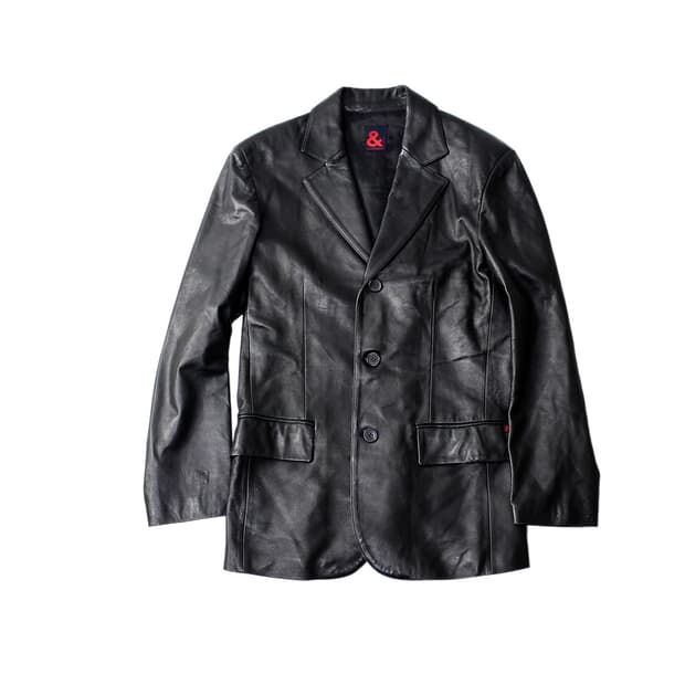 2000s Dolce & Gabbana 돌체앤가바나 램스킨 레더 블레이저