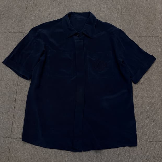 90s Christian Dior 크리스찬디올 우먼스 빈티지 세틴 셔츠