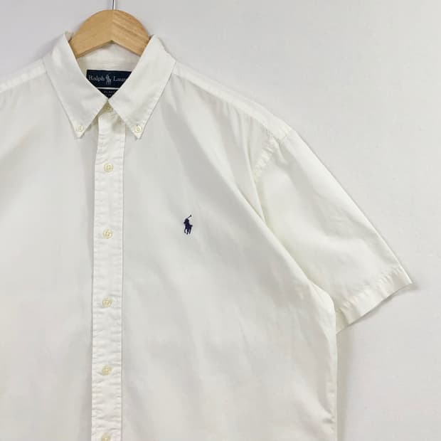 XL 폴로 크림 화이트 셔츠