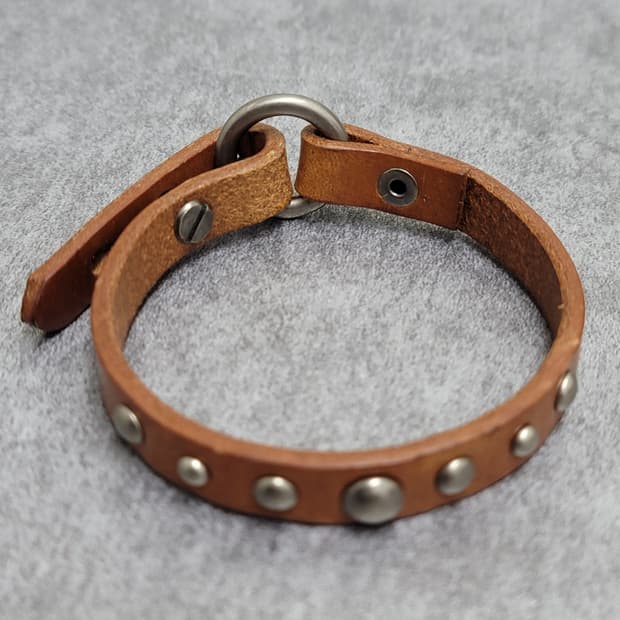 stud leather bracelet