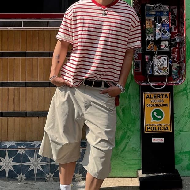 논노드 알파인 카펜터 쇼츠 베이지 2,3 사이즈