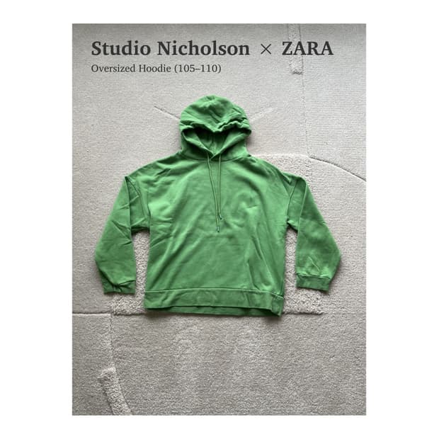 스튜디오니콜슨 x 자라 그린 후드 (105-110)