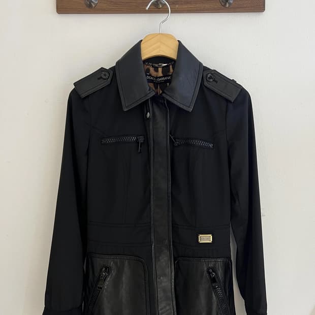 돌체앤가바나 레더트리밍 자켓