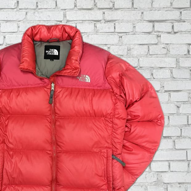 노스페이스 구스다운 눕시 700 레드 패딩 95