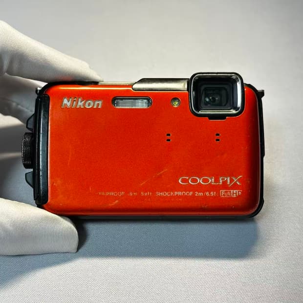 니콘 쿨픽스aw110(aw100) 오렌지 디카