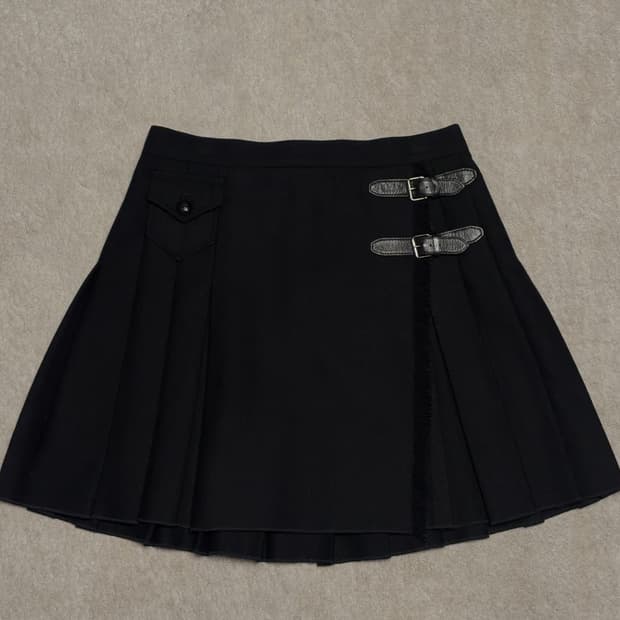 돌체앤가바나 랩 플리츠 스커트