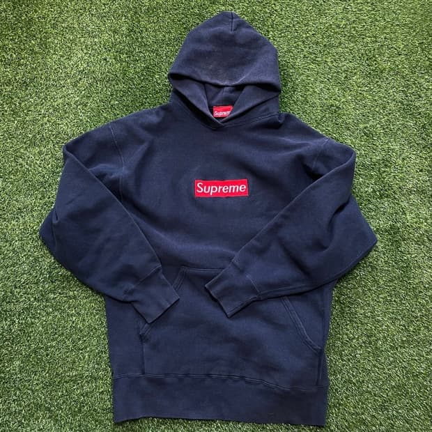 90s 슈프림 박스 로고 후드티