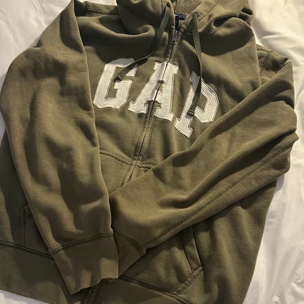 gap 카키 후드집업 녹차 말차 갭 후드티 stc빈티지 솜빈티지