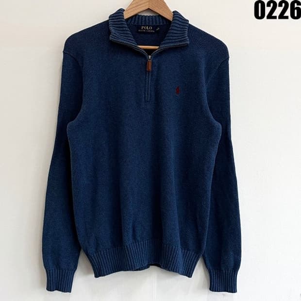 폴로 랄프로렌 하프집업 코튼 니트 S 