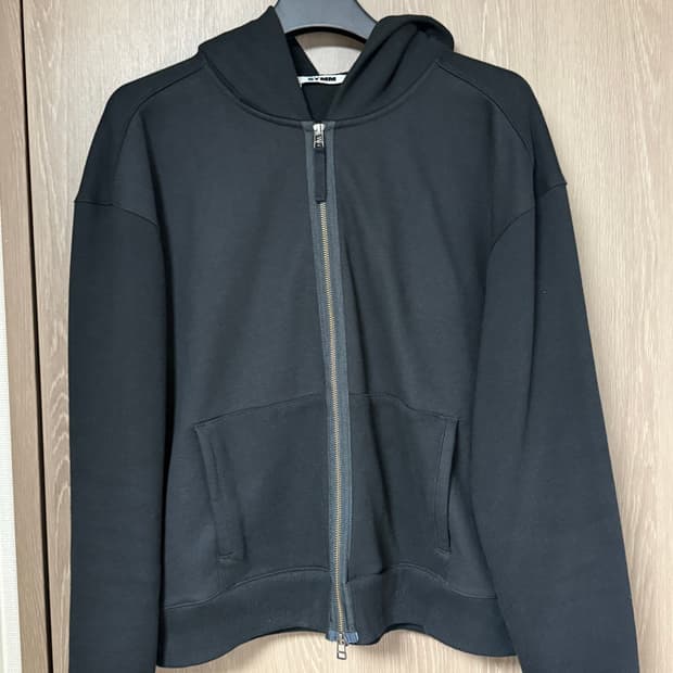 symm paneled zip hooide 블랙 2사이즈