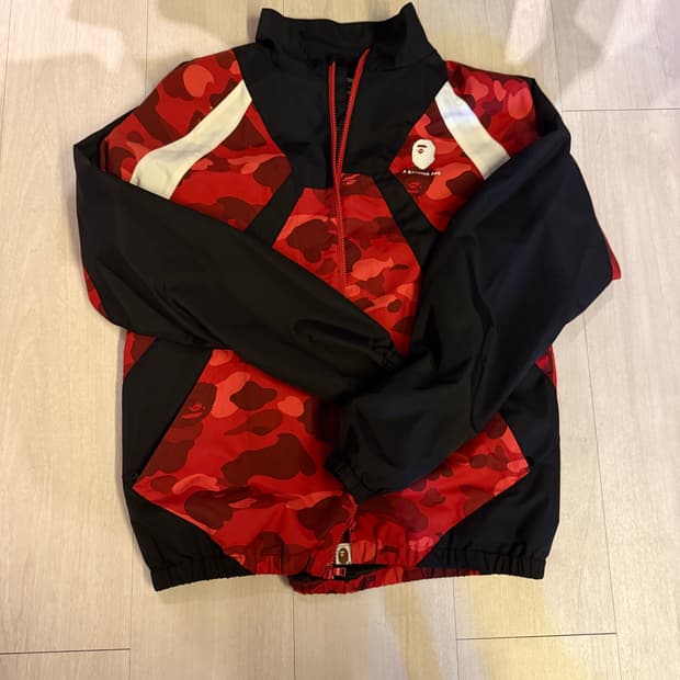 베이프 바람막이 카모 자켓