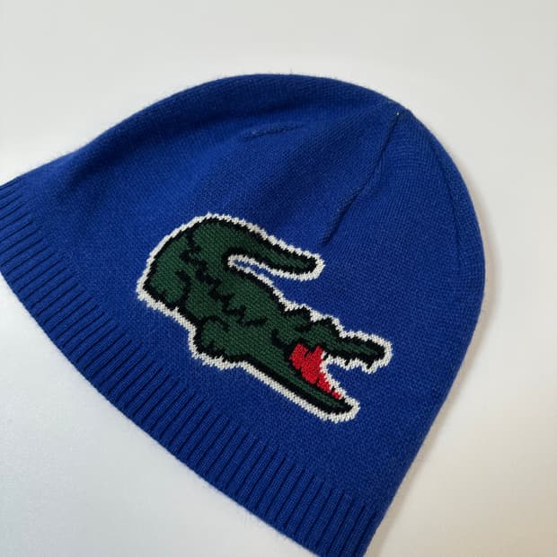 라코스테  캐시미어울 니트 비니 