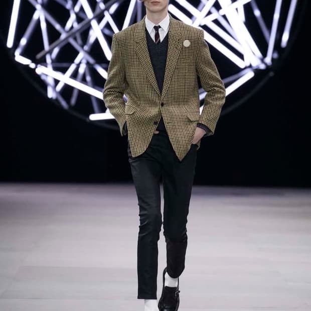 [BTS 뷔님 착용] 셀린느 19fw 투르뇽 체크 자켓