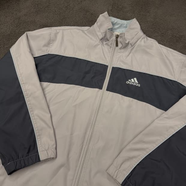 [정품/105] 아디다스 올드스쿨 배색 바람막이 자켓