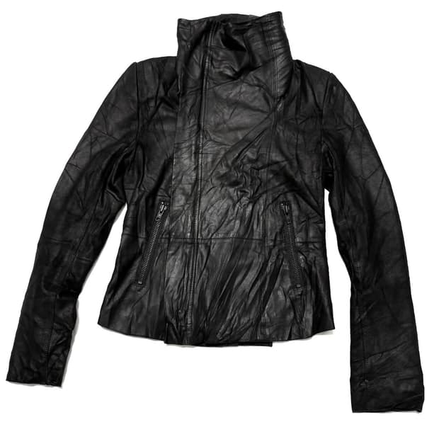 Duras - 염소가죽 하이넥 자켓