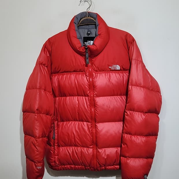 (XL) 노스페이스 패딩점퍼 빨강 700 다운자켓 
