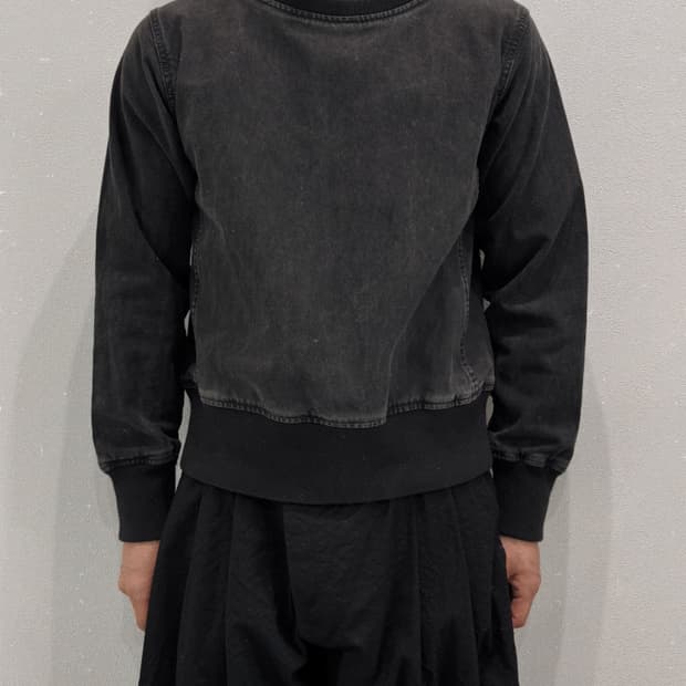 솔로이스트 워시드 패치 스웻셔츠