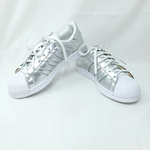 아디다스 슈퍼스타 은색 운동화 240mm