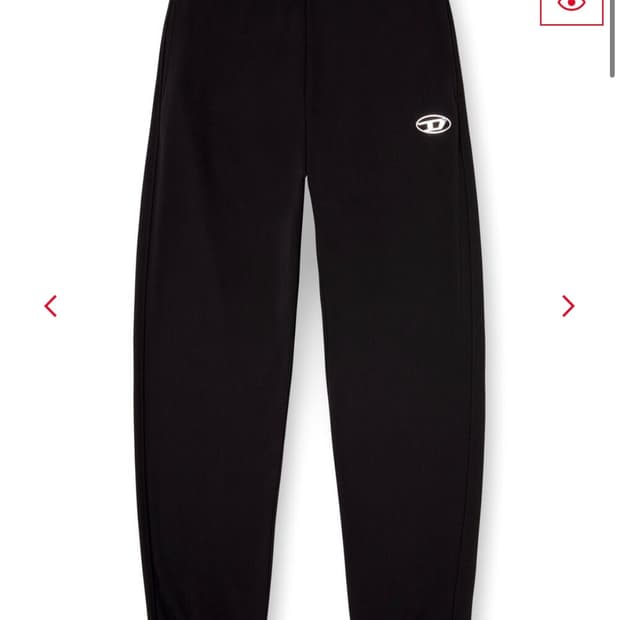디젤 Pants With Metal-Effect Oval D Logo 3