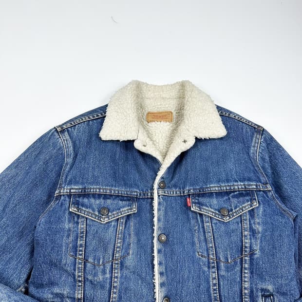 리바이스 80s 오리지널 양털 트러커 데님자켓 (M)
