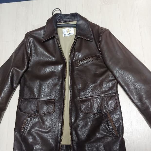 골든베어 가죽 스포츠자켓 m (100)