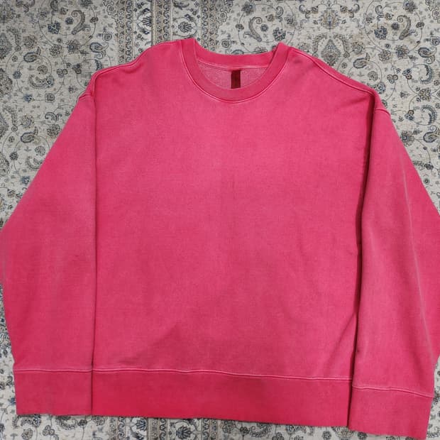 어텐션 로우 피그먼트 맨투맨 2사이즈 (110-113)