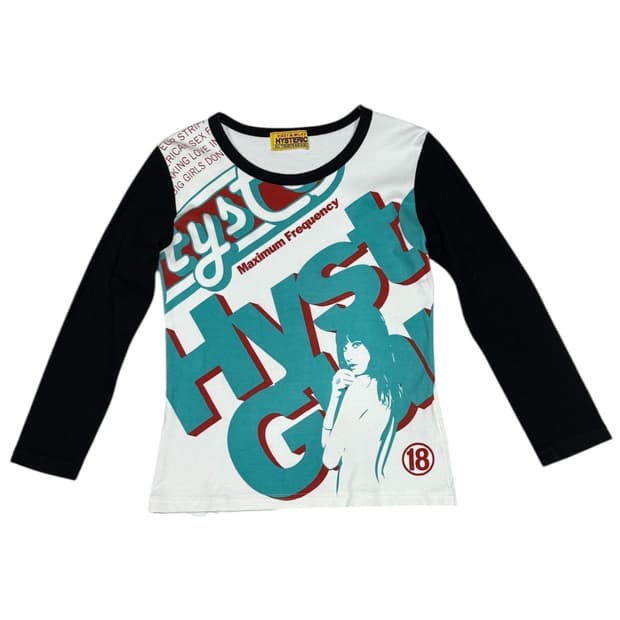 히스테릭 글래머 히스걸 7부 롱슬리브 티셔츠 