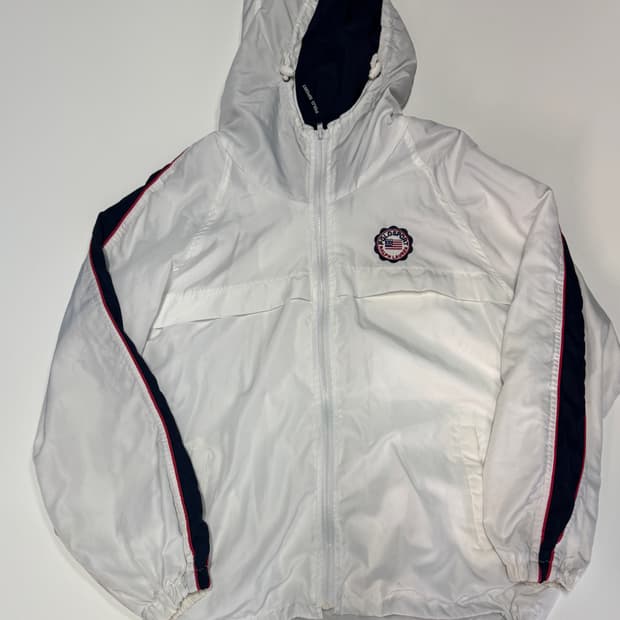 폴로 랄프로렌 스포츠 올드스쿨 뒷 로고 후드 바람막이