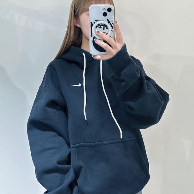 나이키 솔로스우시 블랙 스웻 후드