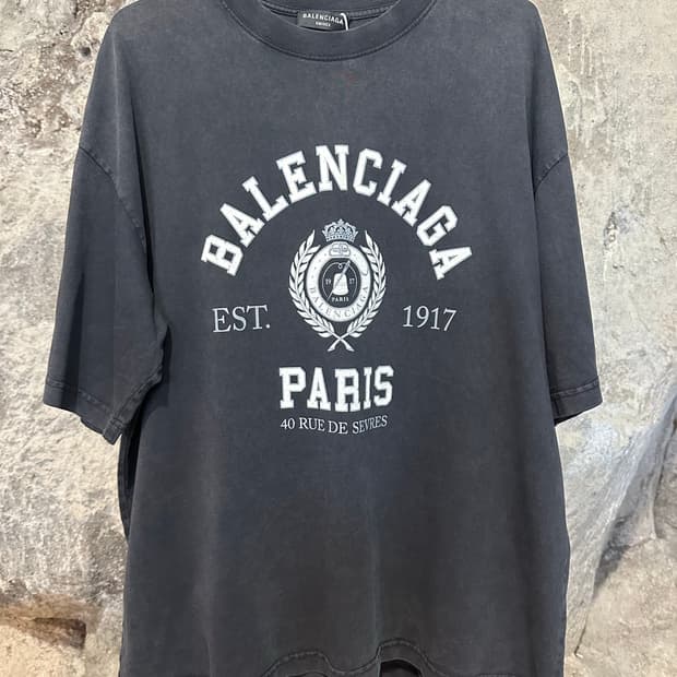 발렌시아가 컬리지 1917 미디엄핏 반팔