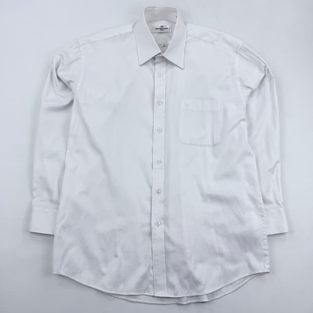 발렌시아가 자수로고 화이트 셔츠