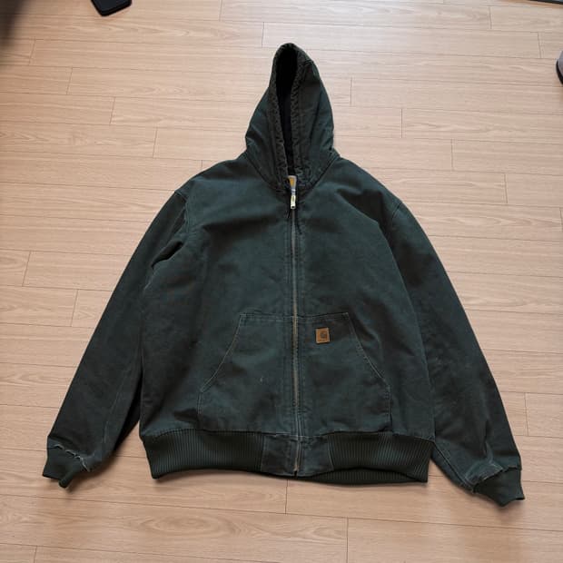 XXL) XXL) 빈티지 칼하트 액티브 자켓 모스그린 팝니다